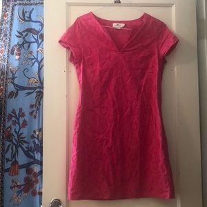 Like new Vineyard Vines Pink Cotton Shift Dress 6
